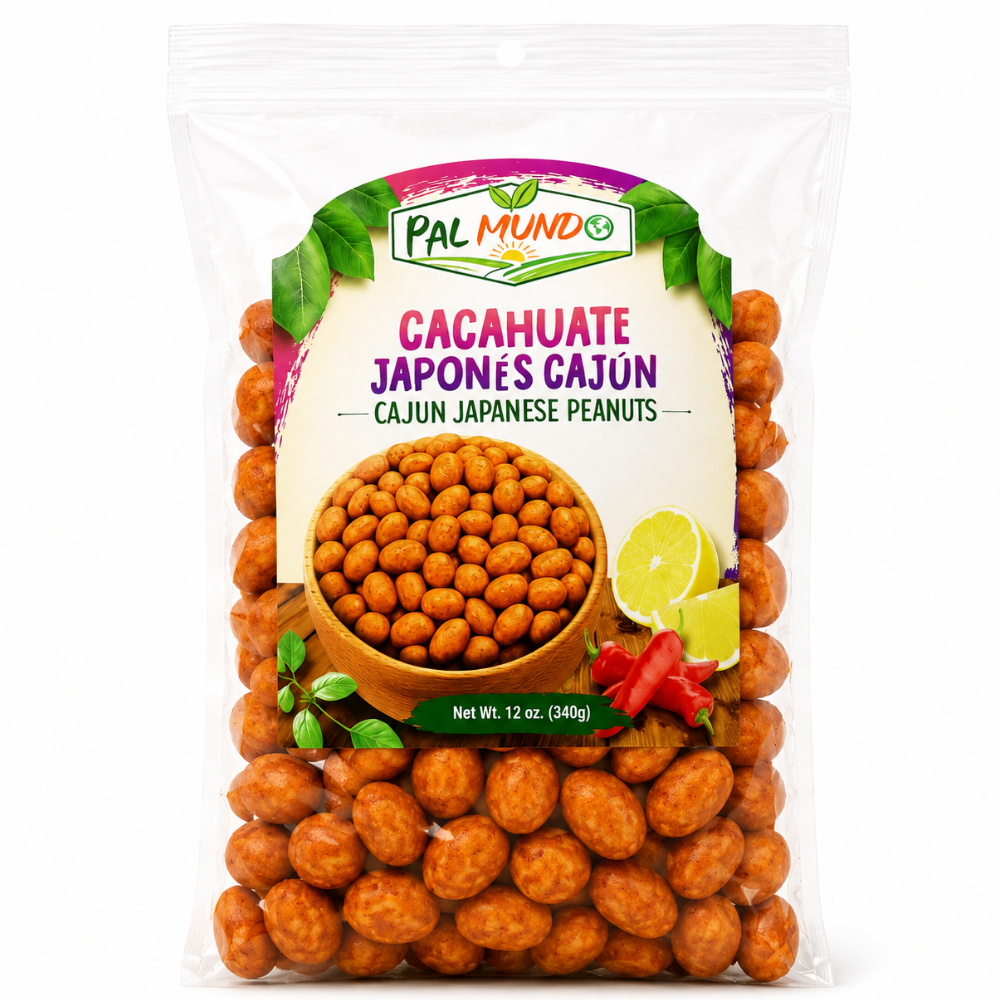 LNT0404 -  PalMund Cacahuate Japones Cajun (Cajun Japanese Peanuts) 16 x 12 Oz