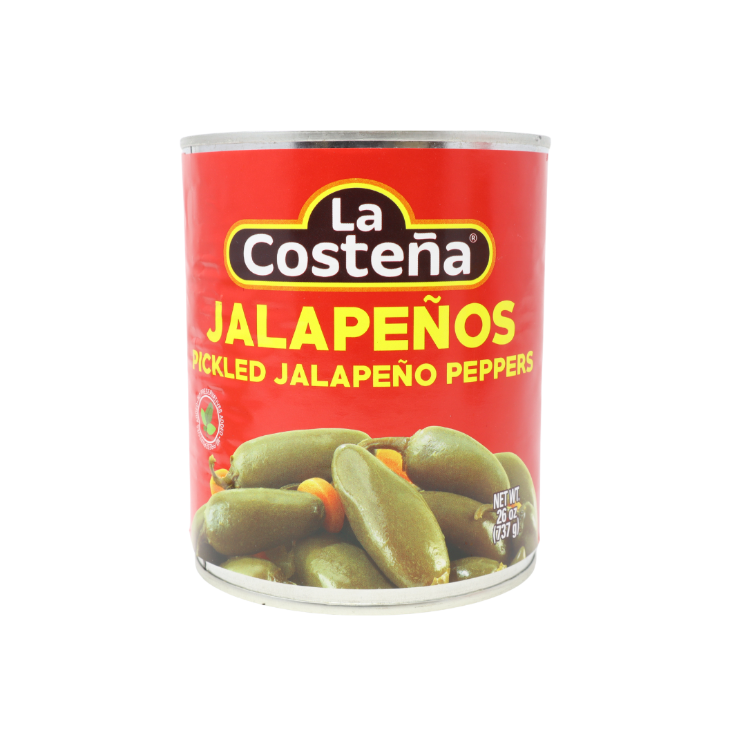 LPK0101 - La Costena Whole Jalapeno Peppers 12 x 26 oz