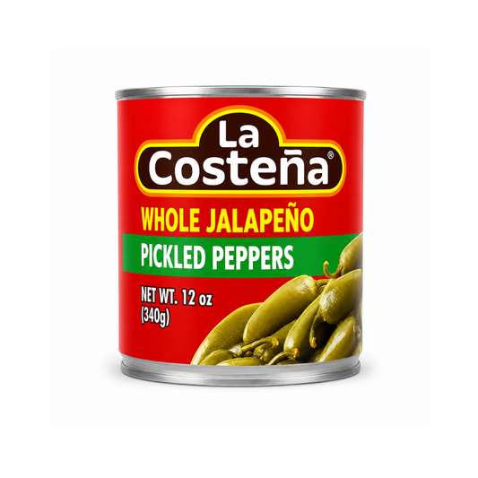 LPK0102 - La Costena Whole Jalapeno Pickled Pepper 12 x 12 oz (340g)