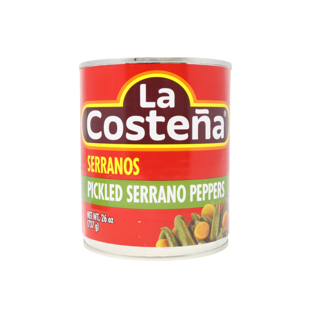 LPK0105 - La Costena Serranos Pepper 12 x 26 oz
