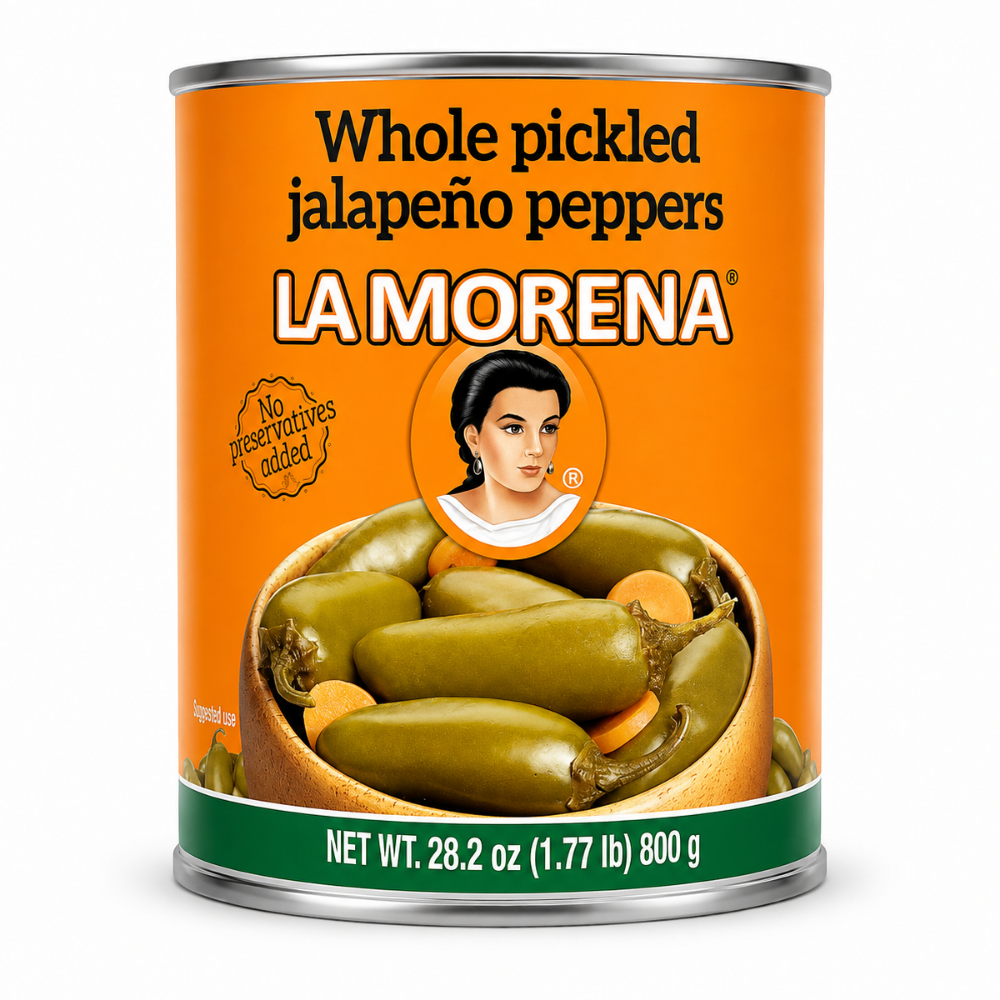 LPK0109 - La Morena Pickled Jalapeno Pepper 12 x 28.2 oz