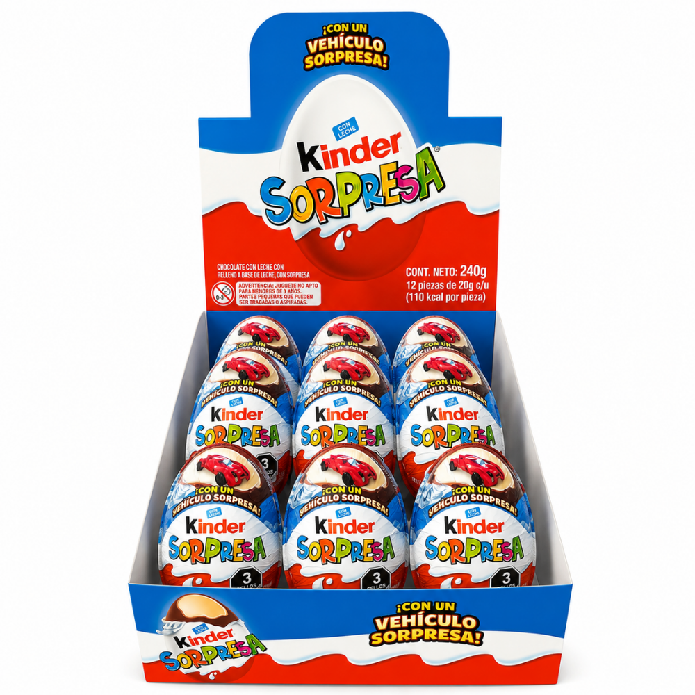 LSW03A - Kinder sorpresa Chocolate Nino (Blue) 12 x 20 g