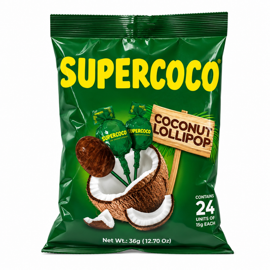LSW10 - Supercoco Coconut Lollipop 24 (24 x 15 gr)