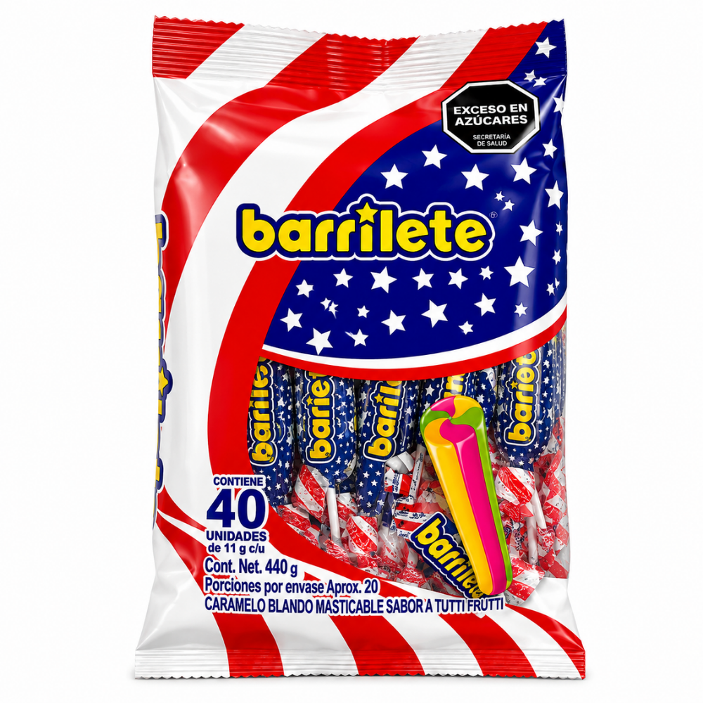 LSW12 - Barrilete Caramelo Blando 18 x  40 x 11 g
