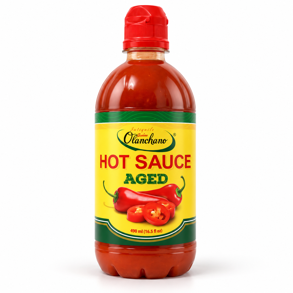 LSY03C - Sabor Olanchano Red Hot Sauce 12 X 490ml