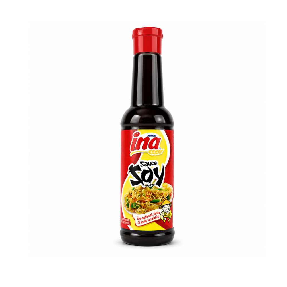 LSY07 - ina Sauce Soy  Salsa Soya Plastic Bottle 24 x 5 oz