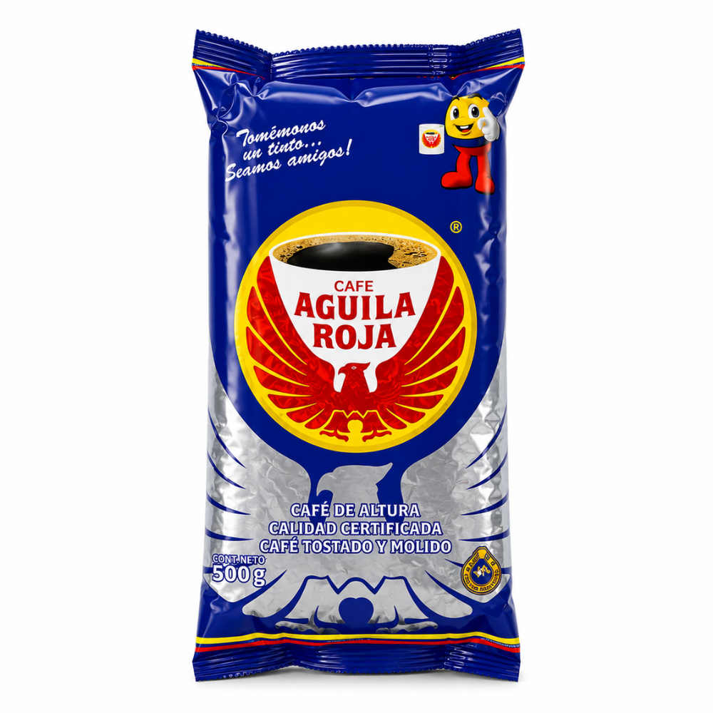LT03 - Cafe Aguila Roja Tostado Y Molido 25 x 500 g