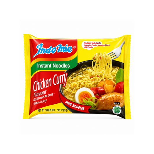MC05E – IndoMie Curry Chicken Noodle 30 x 3 oz (85g)