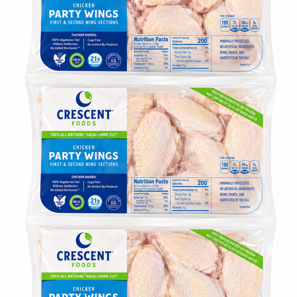 MF0706 -  Crescent Halal Chicken Party Wings