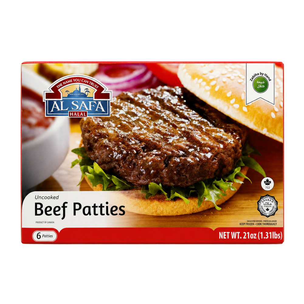 MF19 - Al Safa Beef Patties Burgers 12 x 1.3 lb