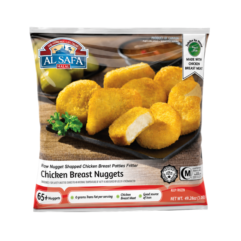MF22 - Al Safa Bulk Chicken Nuggets Shaped 3x3.08lbs