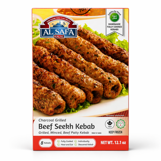 MF24D - Al Safa Charcoal Grilled Beef Seekh Kebab 12 x 12.1 oz