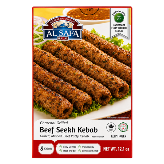 MF24D - Al Safa Charcoal Grilled Beef Seekh Kebab 12 x 12.1 oz