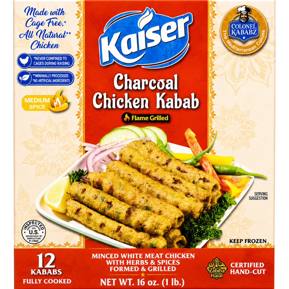 MF3005 - Kaiser Charcoal Chicken Kabab 12 x 456 gr