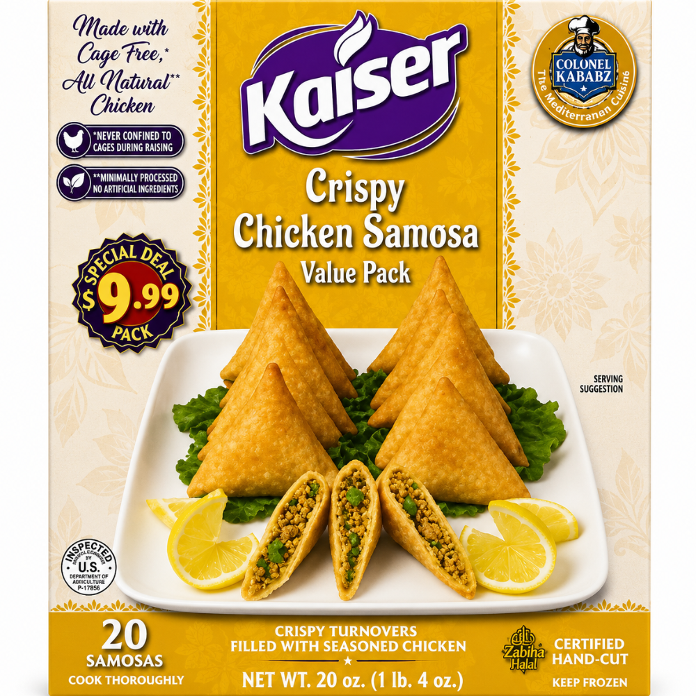 MF3006 - Kaiser Crispy Chicken Samosa Value Pack 9 x 560 gr