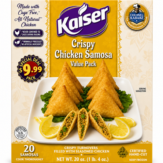 MF3006 - Kaiser Crispy Chicken Samosa Value Pack 9 x 560 gr