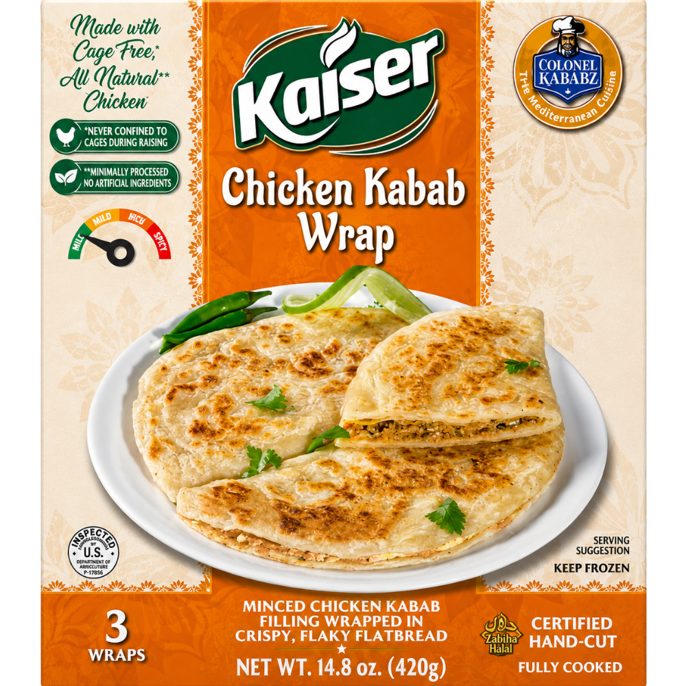 MF3008 - Kaiser Chicken Kabab Wrap 12 x 420 gr