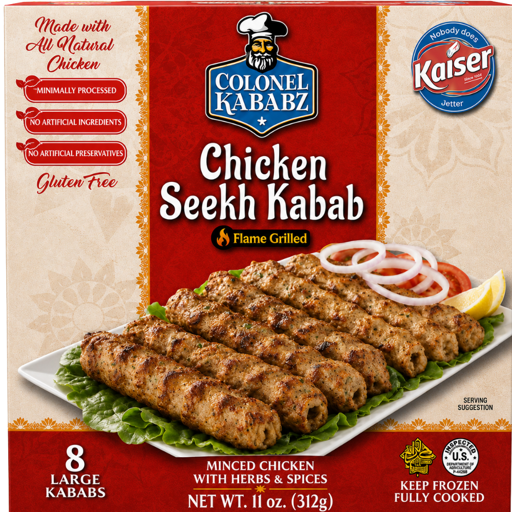 MF30Q – Colonel Kababz Chicken Seekh Kabab 12 x 312 g