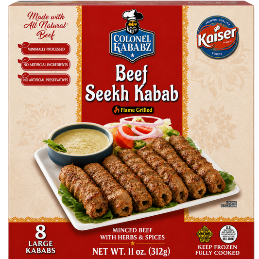 MF30S – Colonel Kababz Beef Seekh Kabab 12 x 312 g