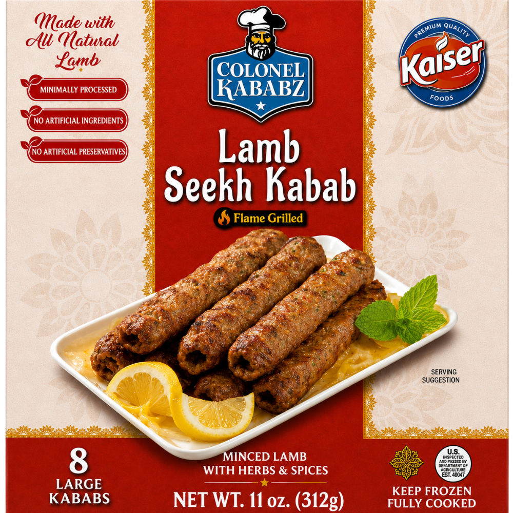 MF30U - Colonel Kababz Lamb Seekh Kabab 12 x 312 g