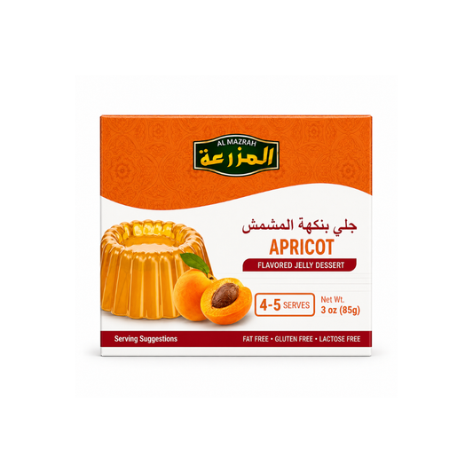 MK40B - Al Mazrah Apricot Gelatin Dessert 48 x 85 g