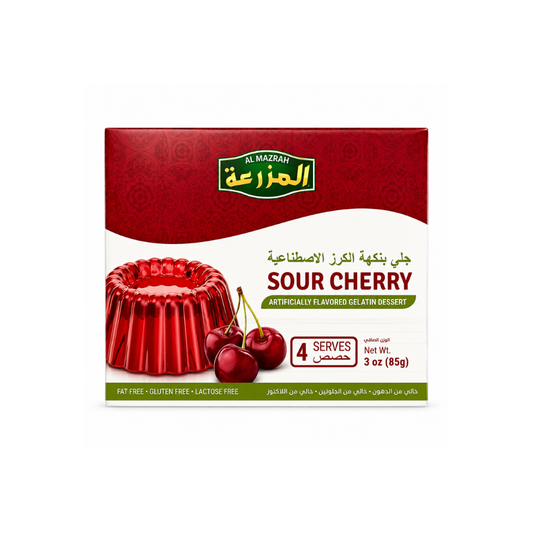 MK40D – Almazrah Sour Cherry Gelatin Dessert 48 x 85 g