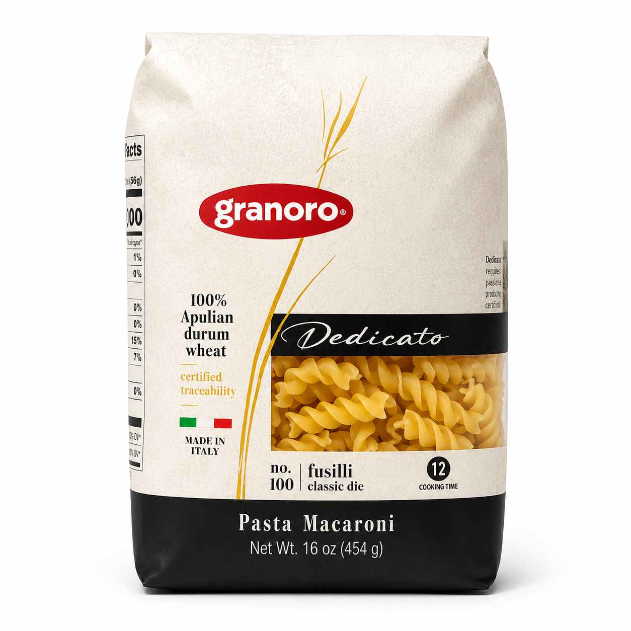 ND01D – Granoro Fusilli Pasta #100 20 x 16 oz (454g)