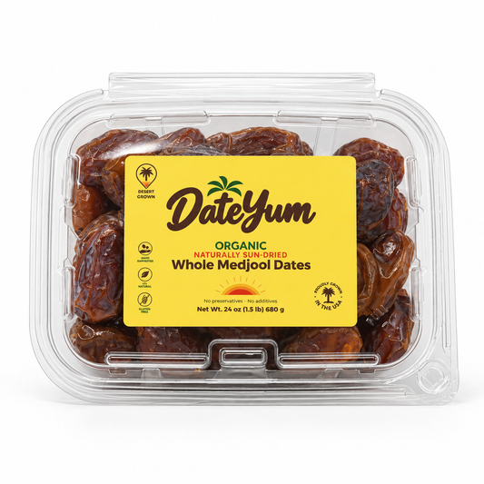 NEW - DateYum Organic Whole Medjool Dates 24 oz