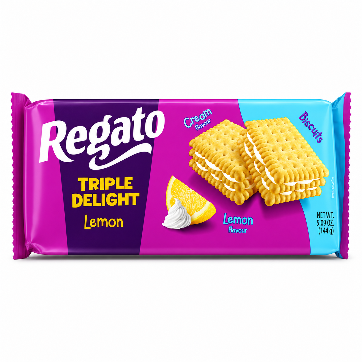 NEW - Regato Tiple Delight lemon 144 g