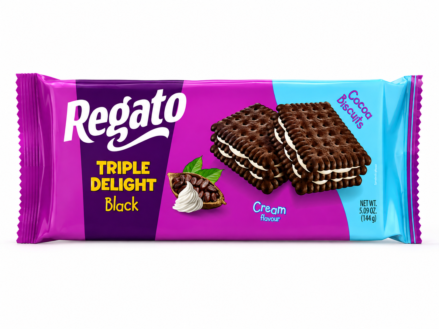 NEW - Regato Triple Delight Black 144 g