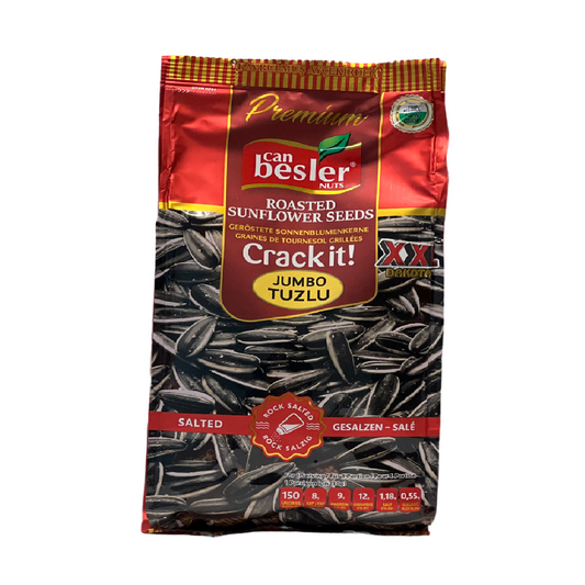 NT52BA - Besler Black Sunflower Seeds XXL - Salted 16 x 9 oz (256g)
