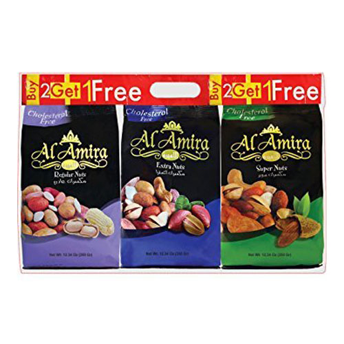 NT54 – Al Amira Mixes Nuts Regular, Extra & Super 8x3Bags