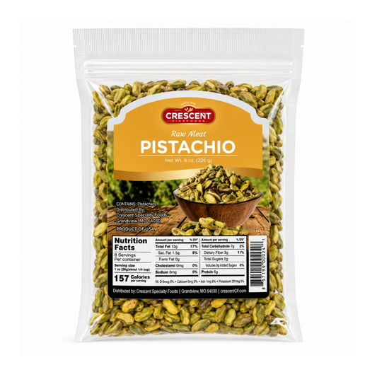 NT60C – Crescent Raw Meat Pistachios 20 x 8 oz (226g)