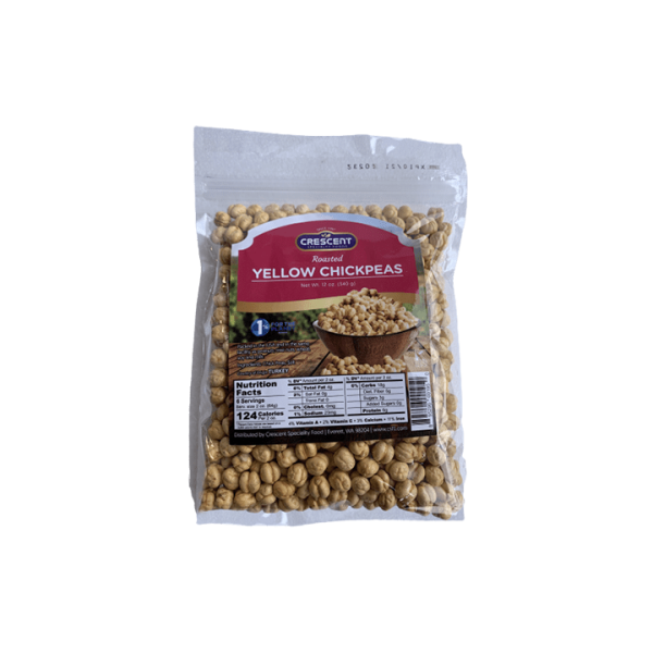 NT60H – Crescent Yellow Chick Peas Roasted 16 x 12 oz (340g)