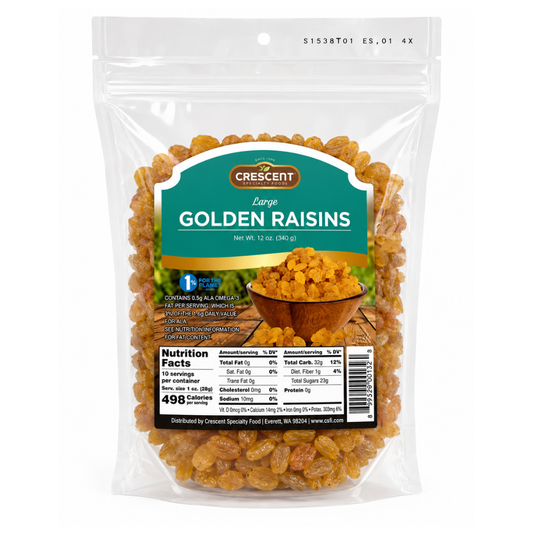 NT61D - Crescent Golden Raisins 24 x 12 oz (340g)