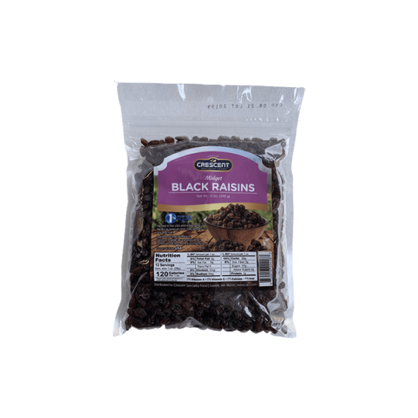 NT61G - Crescent Midget Black Raisins 20x12oz
