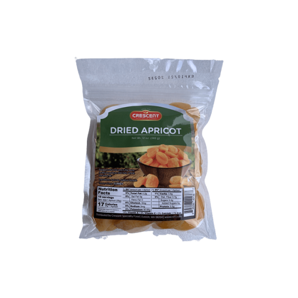 NT61K - Crescent Turkish Dried  Apricot 16 x 12 oz (340g)