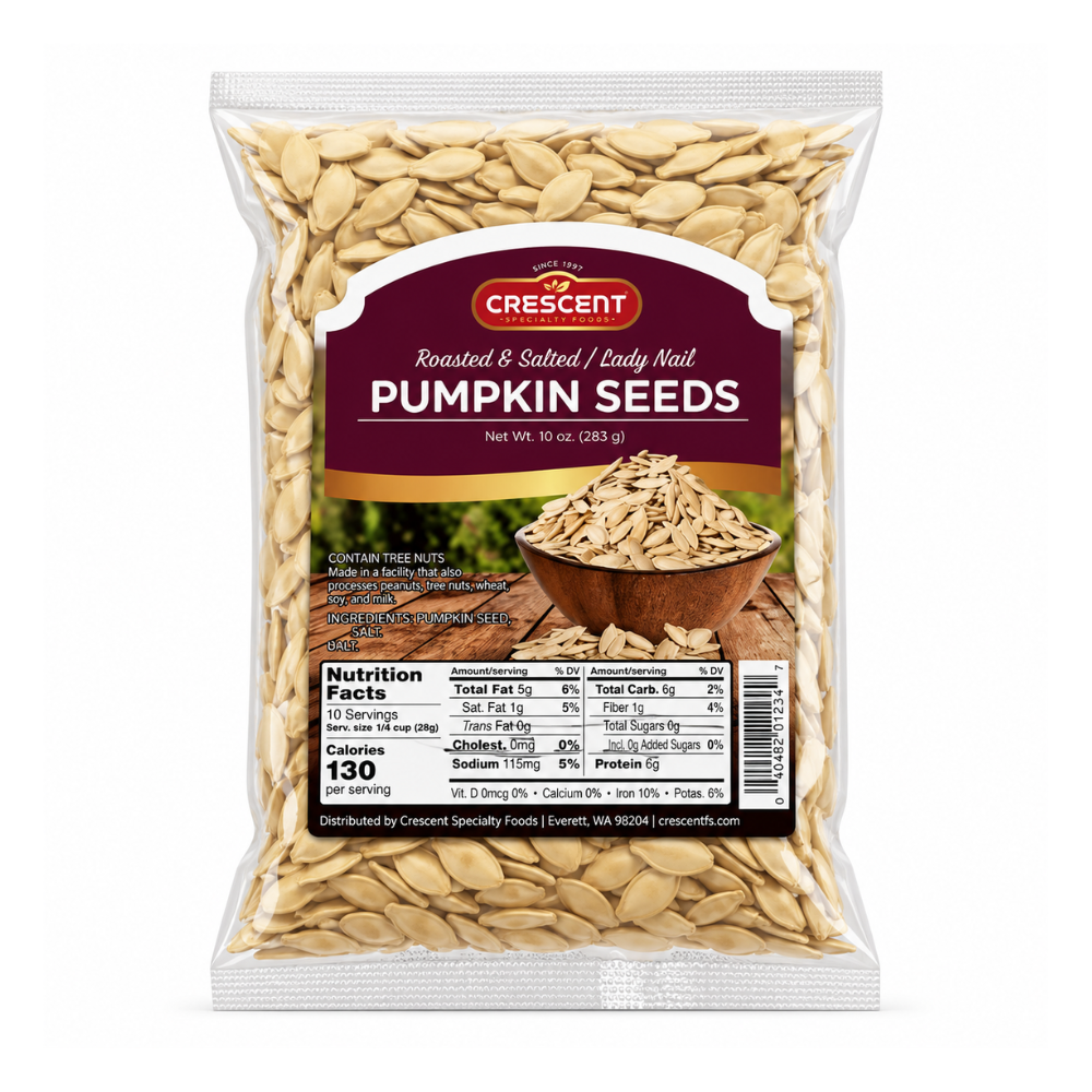 NT62G – Crescent Pumpkin Seeds Lady Nail 20 x 10 oz (283g)