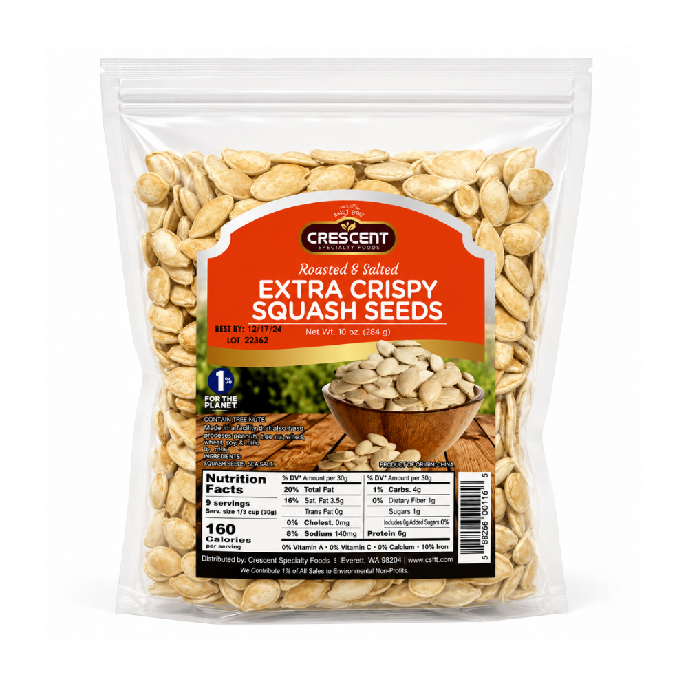 NT62J – Crescent Extra Crispy Squash Seeds 20 x 10 oz (283g)