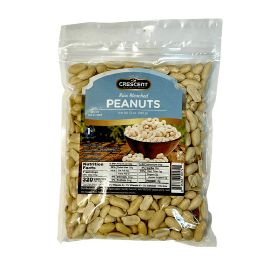 NT64 – Crescent Raw Blanched Peanuts 16 x 12 oz (340g)
