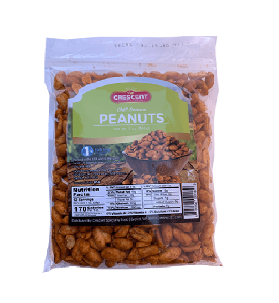 NT64E – Crescent Chili Lemon Peanuts 16x12oz