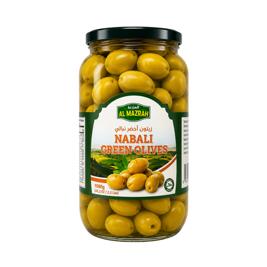 OV0504 – Almazrah NABALI Green Olives 12 x 35 oz (1000g)