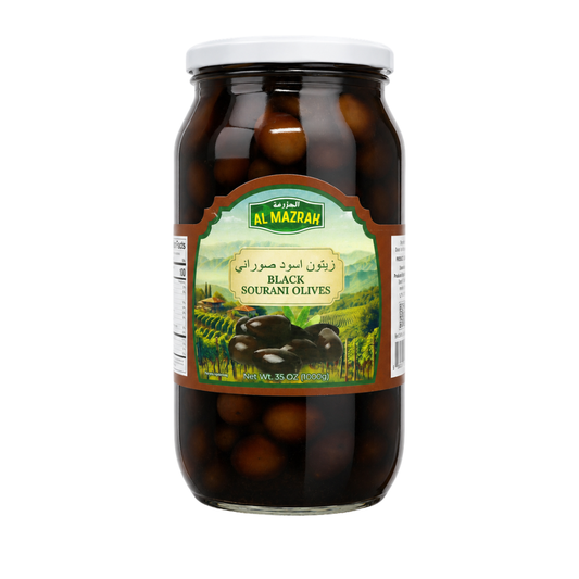 OV0506 - AL Mazrah Sourani Black Olives 12 x 1 kg