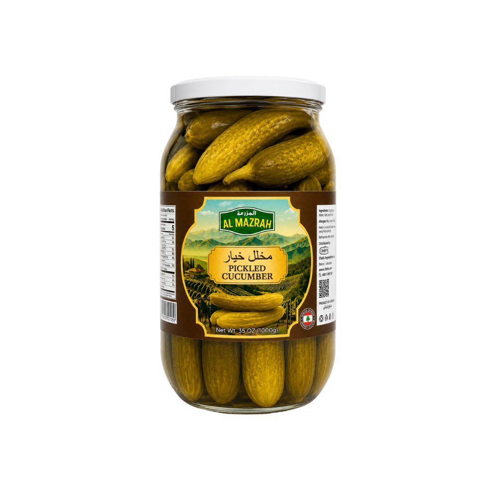 PK0103 – Lebanon Pickled Cucumber Jar 12 x 1 Kg Al Mazrah