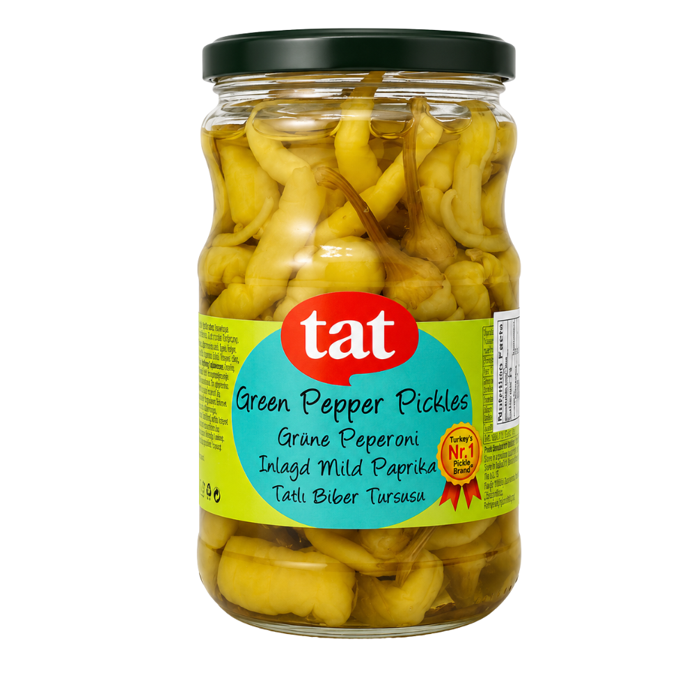 PK04 - Tat Green Mild Pepper Pickled 12 x 720 cc