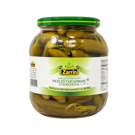 PK30C – Zarrin JARS 1600 G Pickled Cucumber 6 x 56 oz.