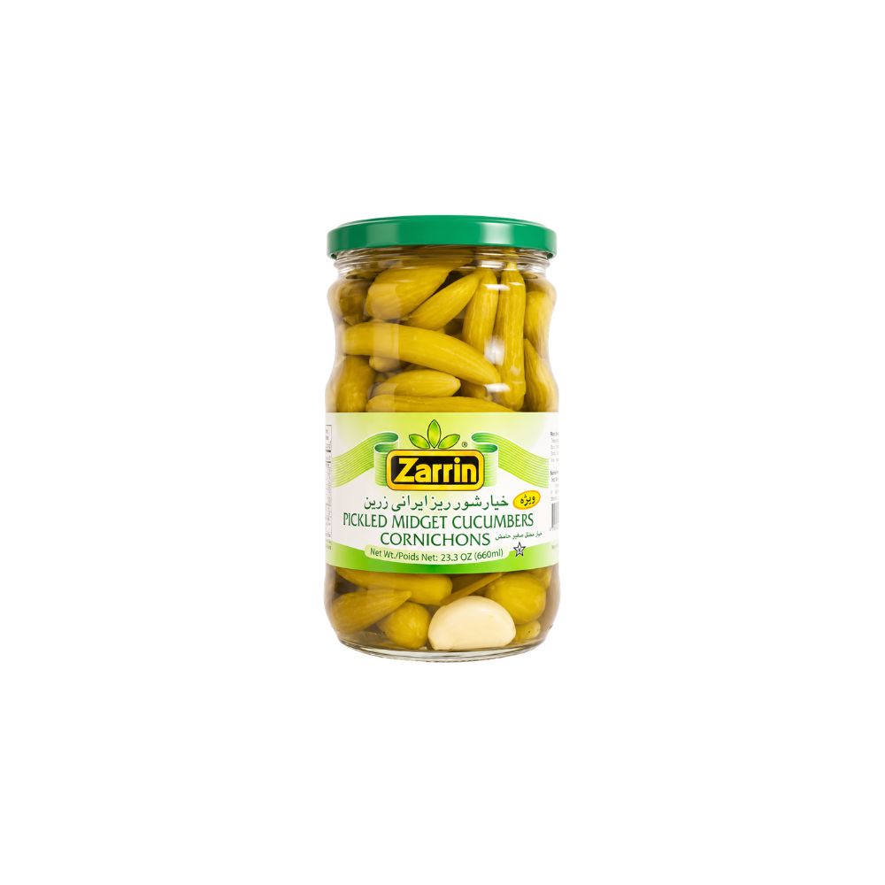 PK30 - Zarrin Midget Pickled Cucumber 12 x 23 oz