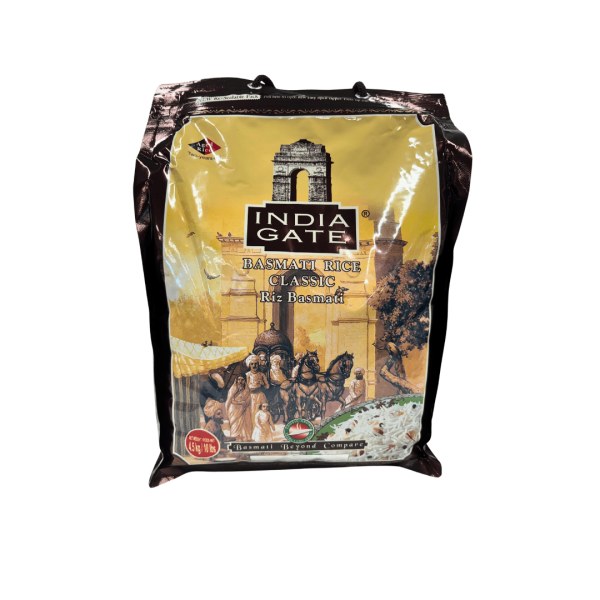 R01D - India Gate Classic Basmati Rice 4 x 10 lbs