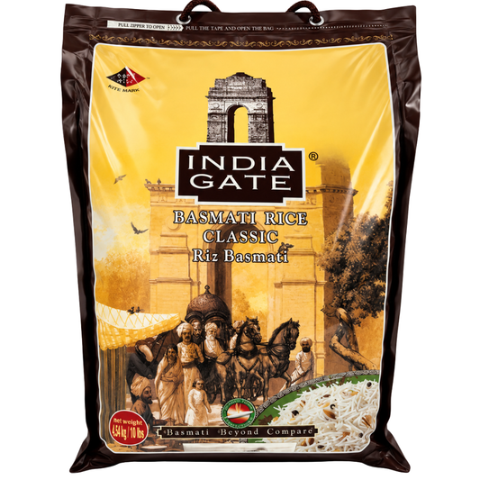 R01D - India Gate Classic Basmati Rice 4 x 160 oz (4540g)