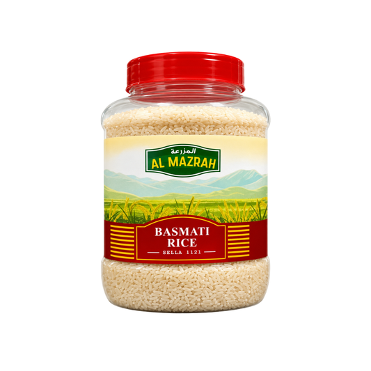 R03B - Almazrah Basmati Rice Plasti Jar 12 x 35 oz (1000g)